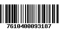 Código de Barras 7610400093187