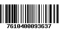 Código de Barras 7610400093637