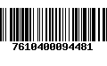 Código de Barras 7610400094481