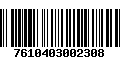 Código de Barras 7610403002308