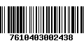 Código de Barras 7610403002438