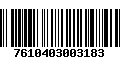 Código de Barras 7610403003183