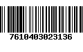 Código de Barras 7610403023136