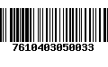 Código de Barras 7610403050033