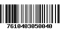 Código de Barras 7610403050040