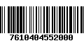 Código de Barras 7610404552000