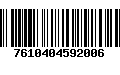 Código de Barras 7610404592006