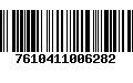 Código de Barras 7610411006282