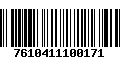 Código de Barras 7610411100171