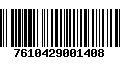 Código de Barras 7610429001408