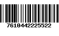 Código de Barras 7610442225522