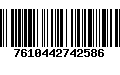 Código de Barras 7610442742586