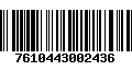 Código de Barras 7610443002436