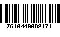 Código de Barras 7610449002171