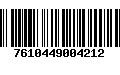 Código de Barras 7610449004212