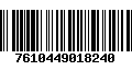 Código de Barras 7610449018240