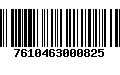 Código de Barras 7610463000825