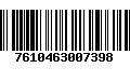 Código de Barras 7610463007398