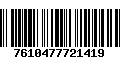 Código de Barras 7610477721419