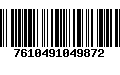 Código de Barras 7610491049872