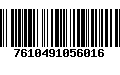 Código de Barras 7610491056016