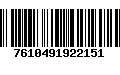 Código de Barras 7610491922151