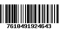 Código de Barras 7610491924643