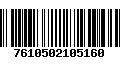 Código de Barras 7610502105160