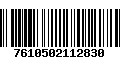 Código de Barras 7610502112830