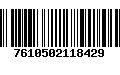 Código de Barras 7610502118429