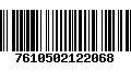 Código de Barras 7610502122068