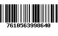 Código de Barras 7610563998640