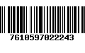 Código de Barras 7610597022243