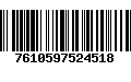 Código de Barras 7610597524518