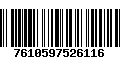 Código de Barras 7610597526116