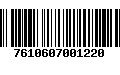 Código de Barras 7610607001220