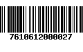 Código de Barras 7610612000027