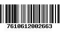 Código de Barras 7610612002663