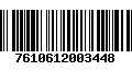 Código de Barras 7610612003448