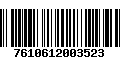 Código de Barras 7610612003523