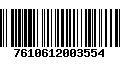 Código de Barras 7610612003554