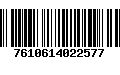 Código de Barras 7610614022577