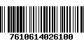 Código de Barras 7610614026100