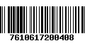 Código de Barras 7610617200408