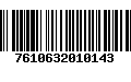 Código de Barras 7610632010143