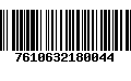 Código de Barras 7610632180044