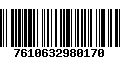 Código de Barras 7610632980170