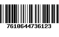 Código de Barras 7610644736123