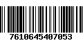 Código de Barras 7610645407053