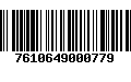 Código de Barras 7610649000779